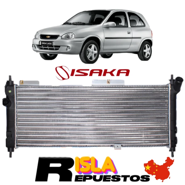 Radiador De Agua Para Chevrolet Corsa 1993 2010 1.4 1.6